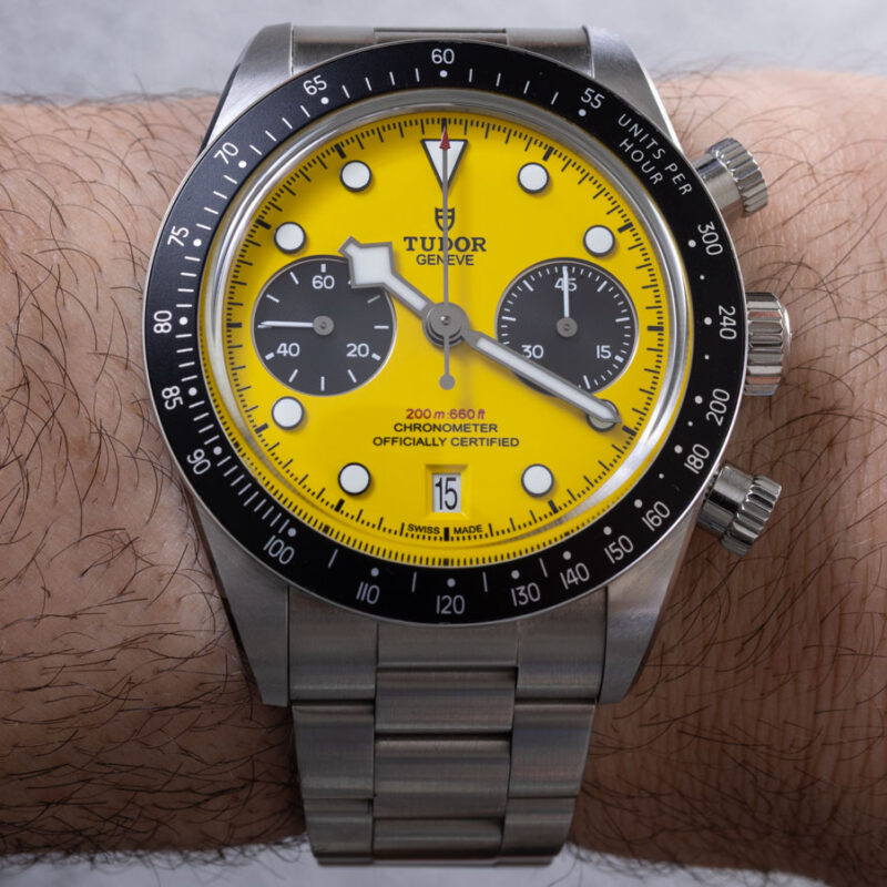 Tudor Black Bay Chrono 39 Bumblebee: What a 2mm Reduction Demands of Dial and Case Design