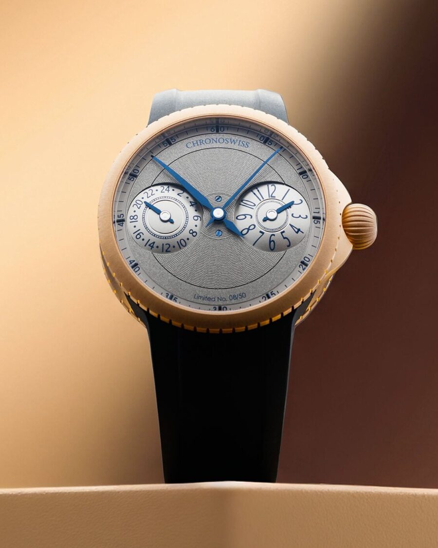 Chronoswiss Pulse GMT Frosted Guilloche Gold: How a Case Finish Becomes a Design System