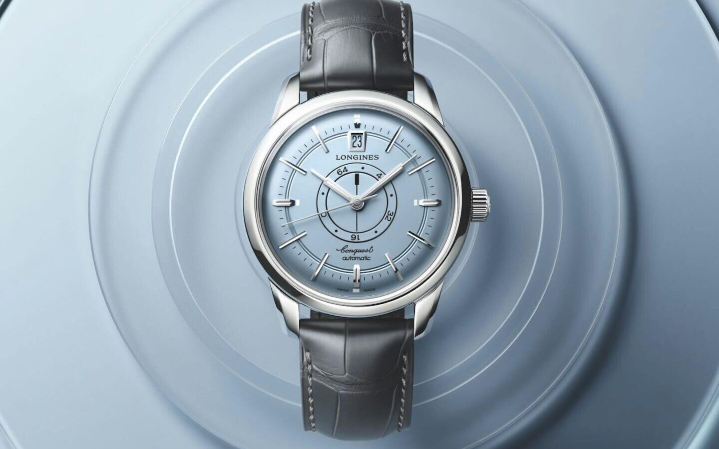 Longines Conquest Heritage Central Power Reserve Light Blue: How a New Dial Color Tests a Mid-Century Display Design